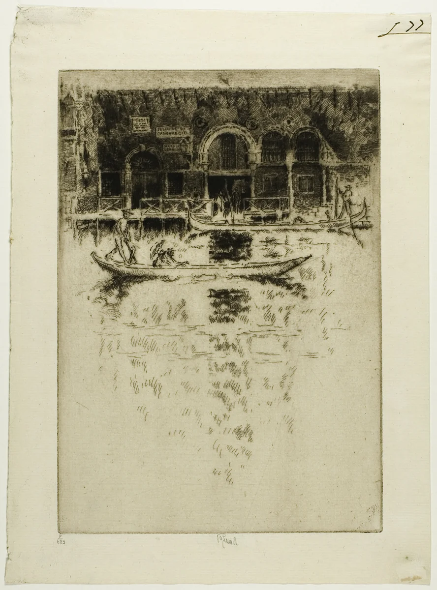 Byzantine Palace, Venice by Joseph Pennell, print, 1883