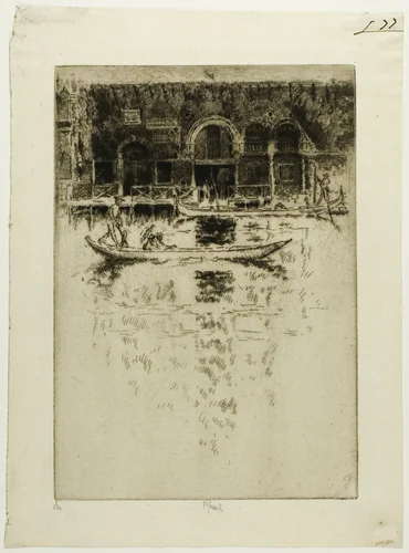 Byzantine Palace, Venice by Joseph Pennell, print, 1883