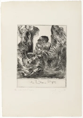 Death Lament (Totenklage) for the portfolio Compositions (Kompositionen) by Lovis Corinth, print, 1921