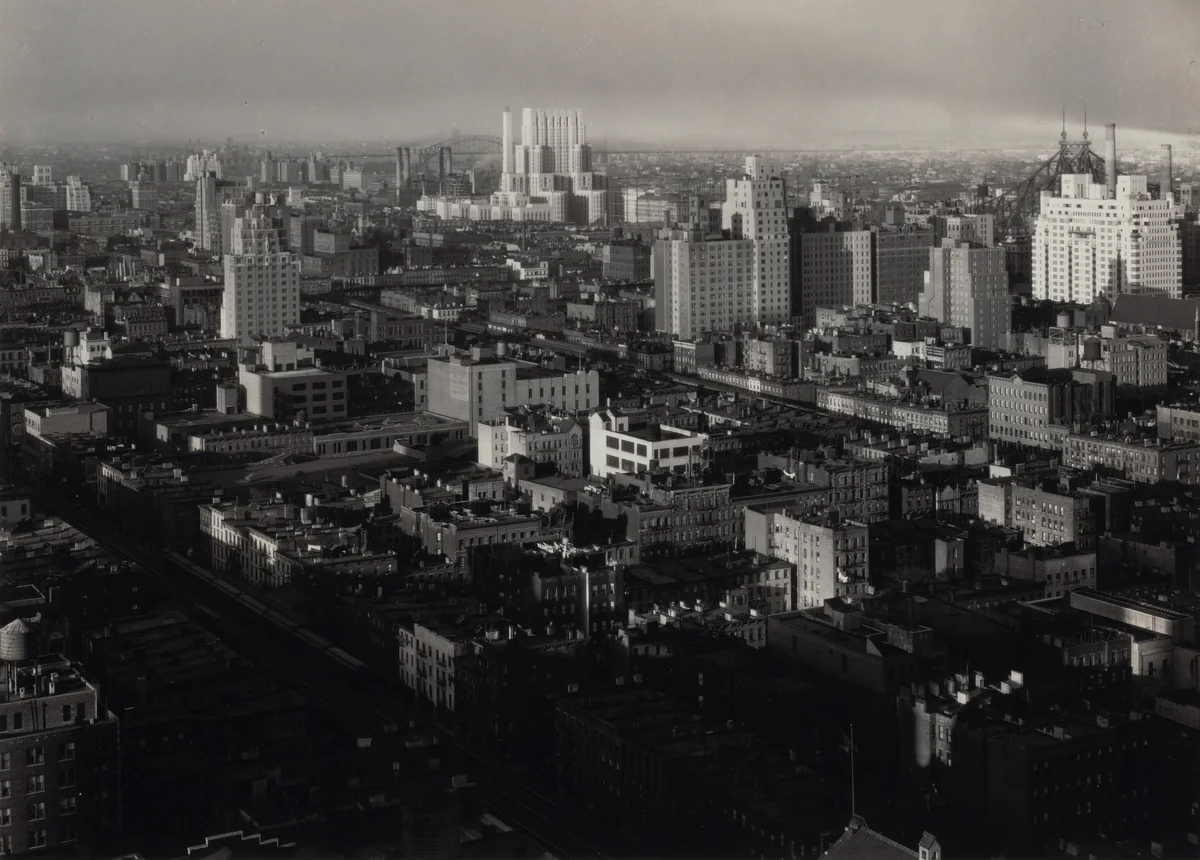 From My Window at the Shelton, Northeast by Alfred Stieglitz, photograph, 1932