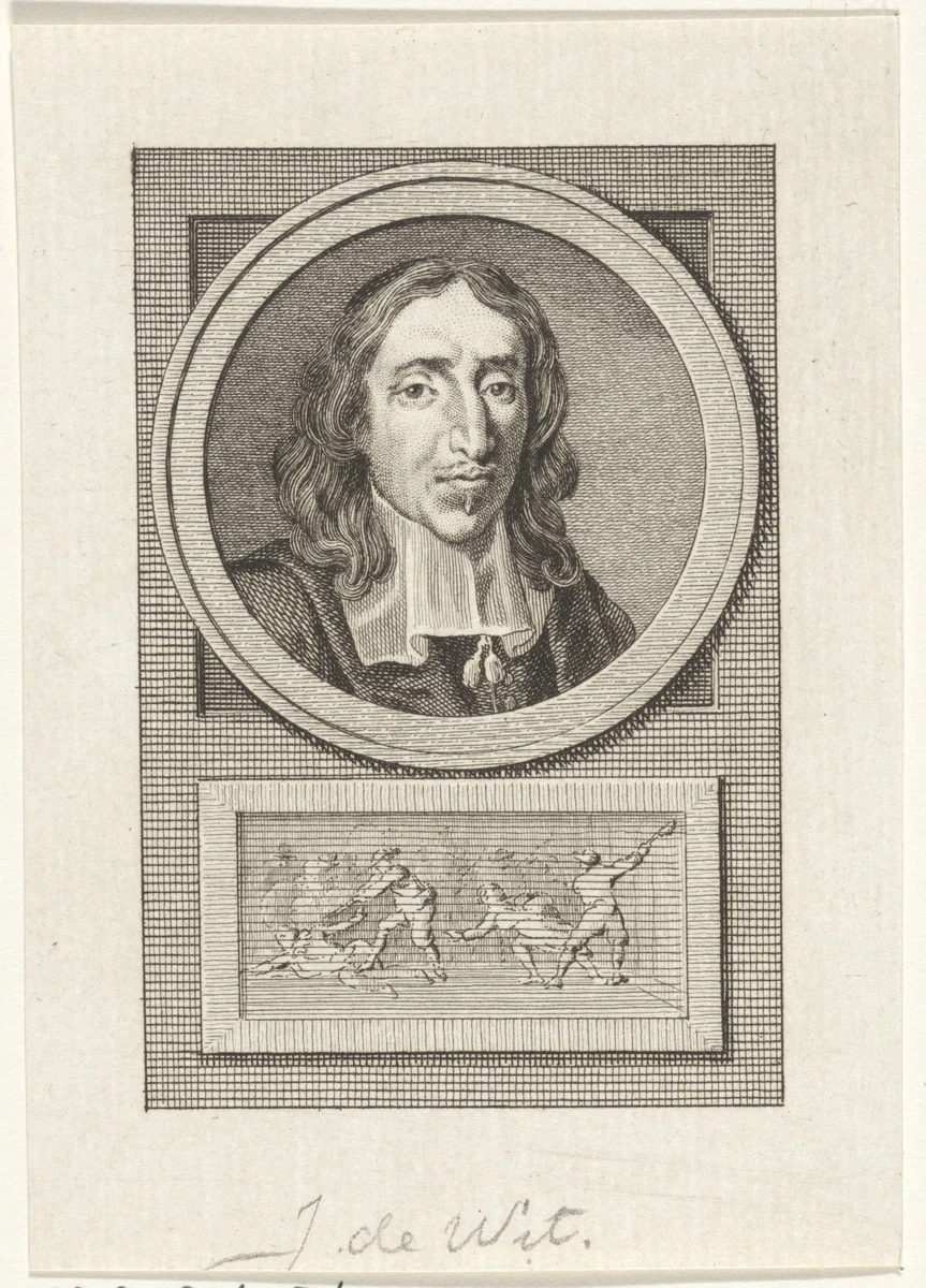 Portret van Johan de Witt by Reinier Vinkeles, print, 1783-1795