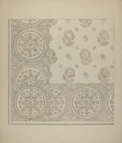 Linen Table Cover by Katherine Hastings, index of american design, 1937