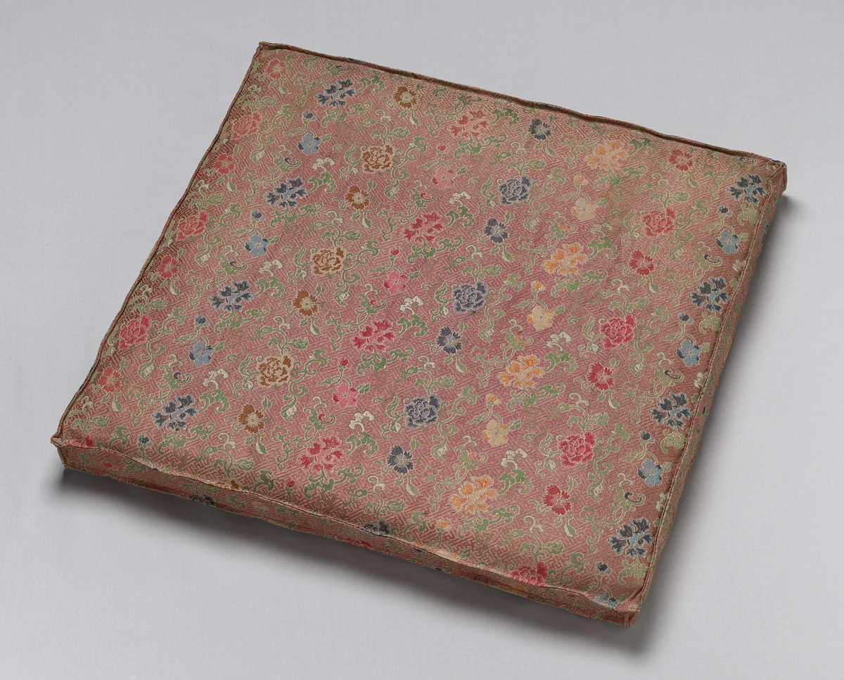 Cushion by China, textile, 1875-1900