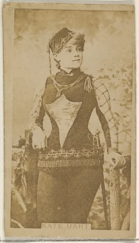 Kate Uart, from the Actors and Actresses series (N45, Type 8) for Virginia Brights Cigarettes by Allen & Ginter, photograph, 1885-1891