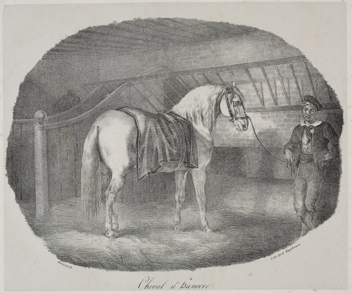Horse from Hanover by Théodore Géricault, print, 1822