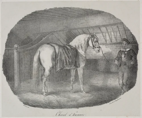 Horse from Hanover by Théodore Géricault, print, 1822