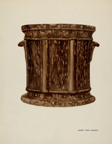 Jar by Harry Mann Waddell, index of american design, 1937