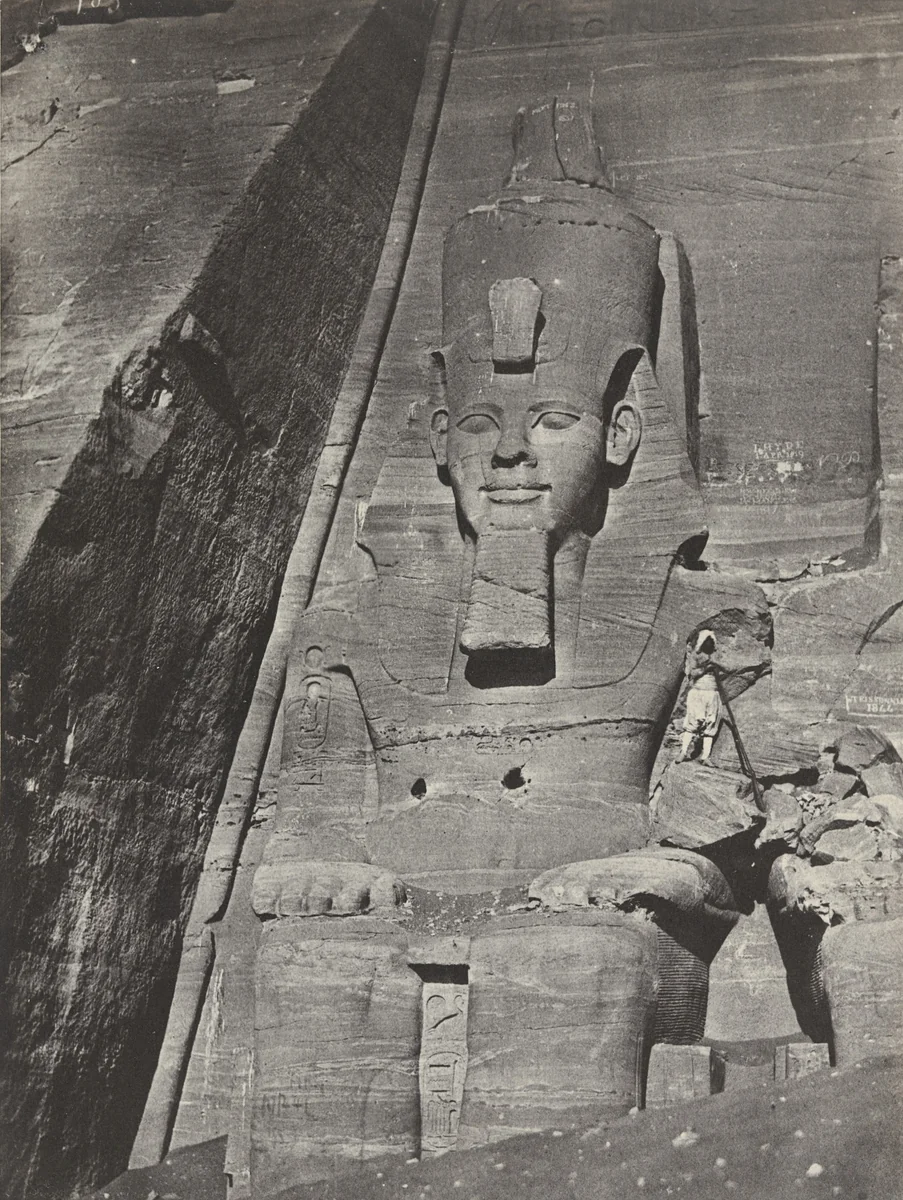 Isamboul, colosse oriental du Speos de Phre by Maxime Du Camp, photograph, 1850