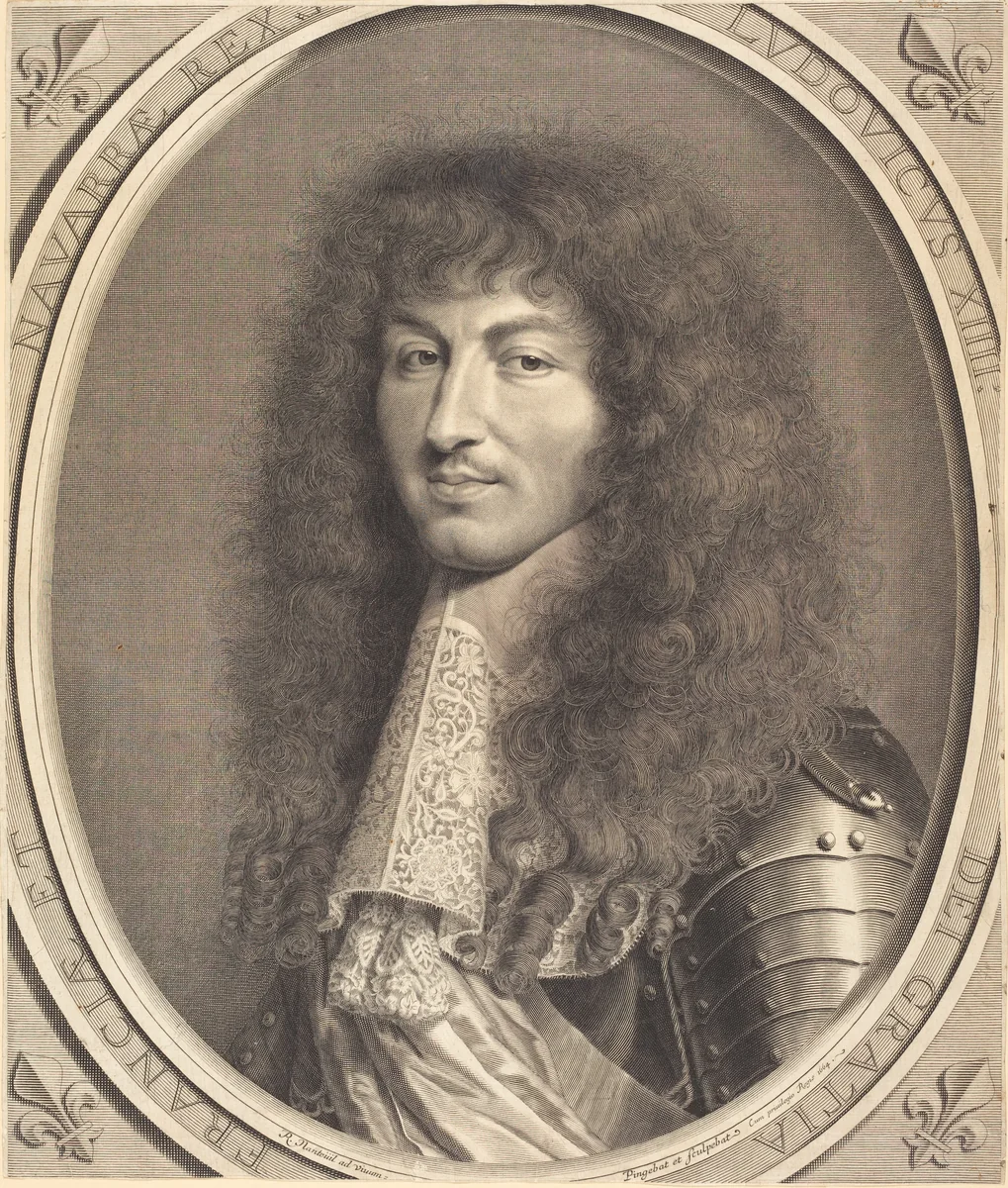 Louis XIV by Robert Nanteuil, print, 1664