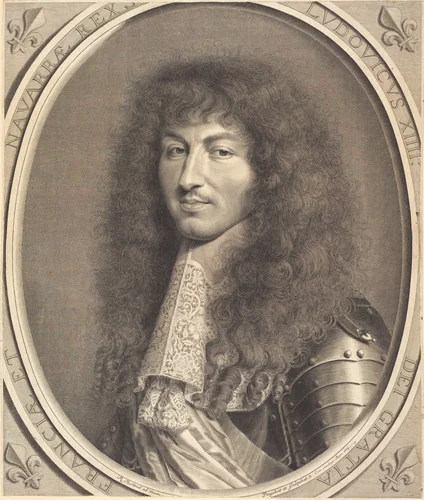 Louis XIV by Robert Nanteuil, print, 1664