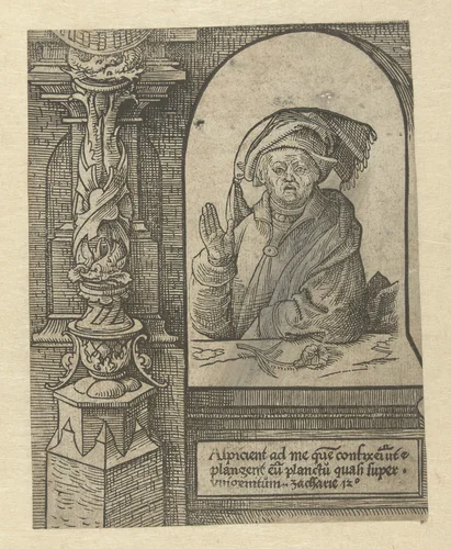 De profeet Zacharia by Jacob Cornelisz van Oostsanen, print, 1521-1525
