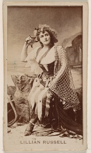 Lillian Russell, from the Actresses series (N245) issued by Kinney Brothers to promote Sweet Caporal Cigarettes by Kinney Brothers Tobacco Company, photograph, 1890