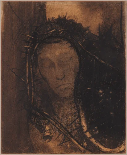 Christ by Odilon Redon, drawing, 1895