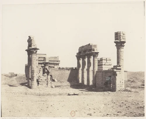 Erment (Hermonthis), Vue Générale des Ruines -Temple et Mammisi by Félix Teynard, photograph, 1851-1852
