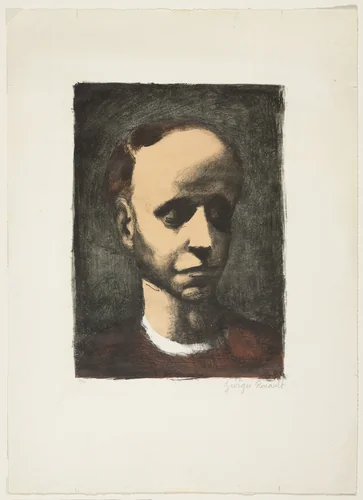 Self Portrait by Georges Rouault, print, 1926