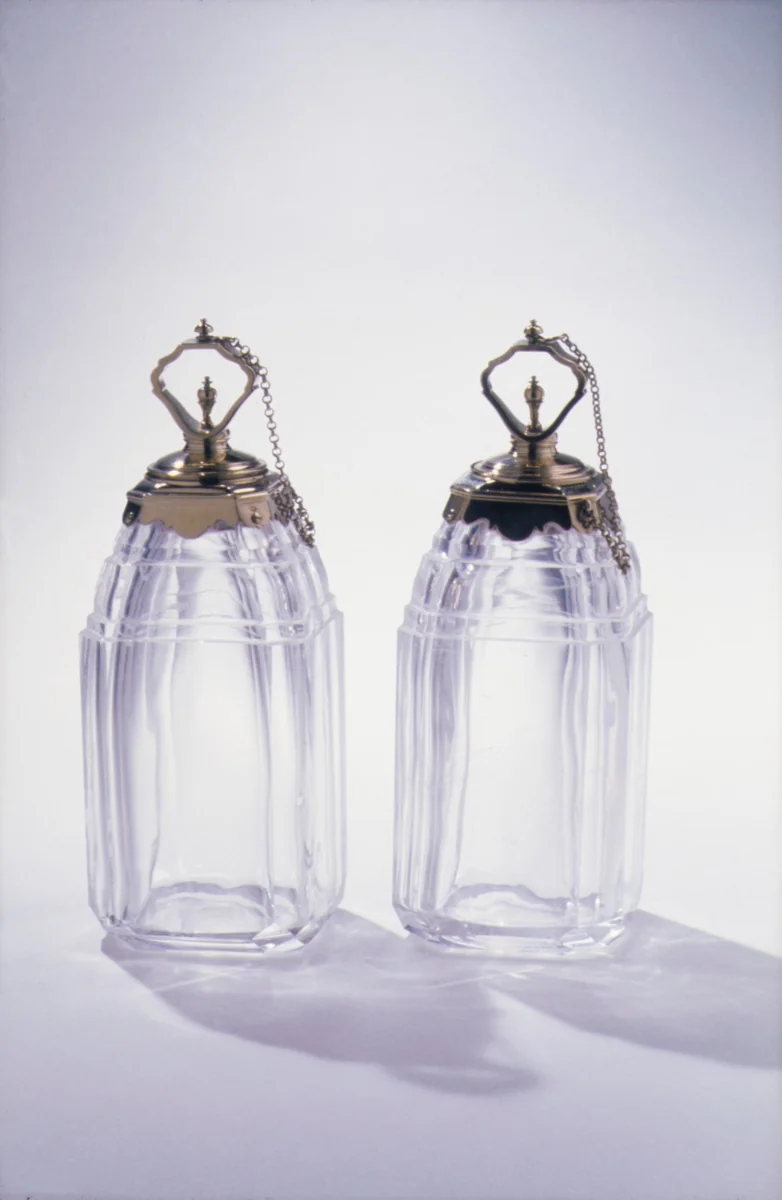 Perfume bottle (one of six) (part of a set) by Louis Mailly, metalwork, 1728-1730