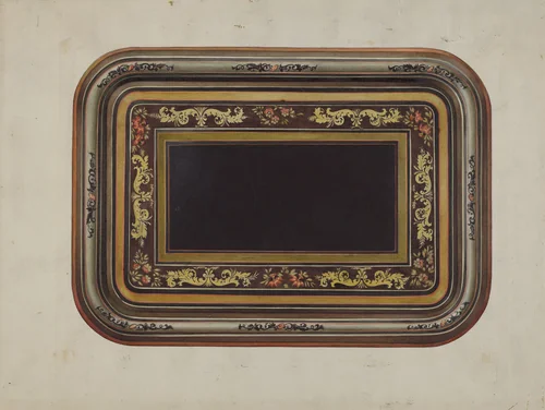 Tin Tray by Victor F. Muollo, index of american design, 1937