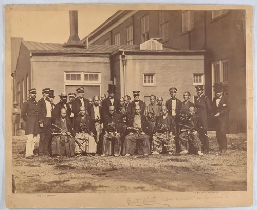 [Japanese Embassy, Navy Yard, Washington, DC] by Mathew Brady, photograph, 1860