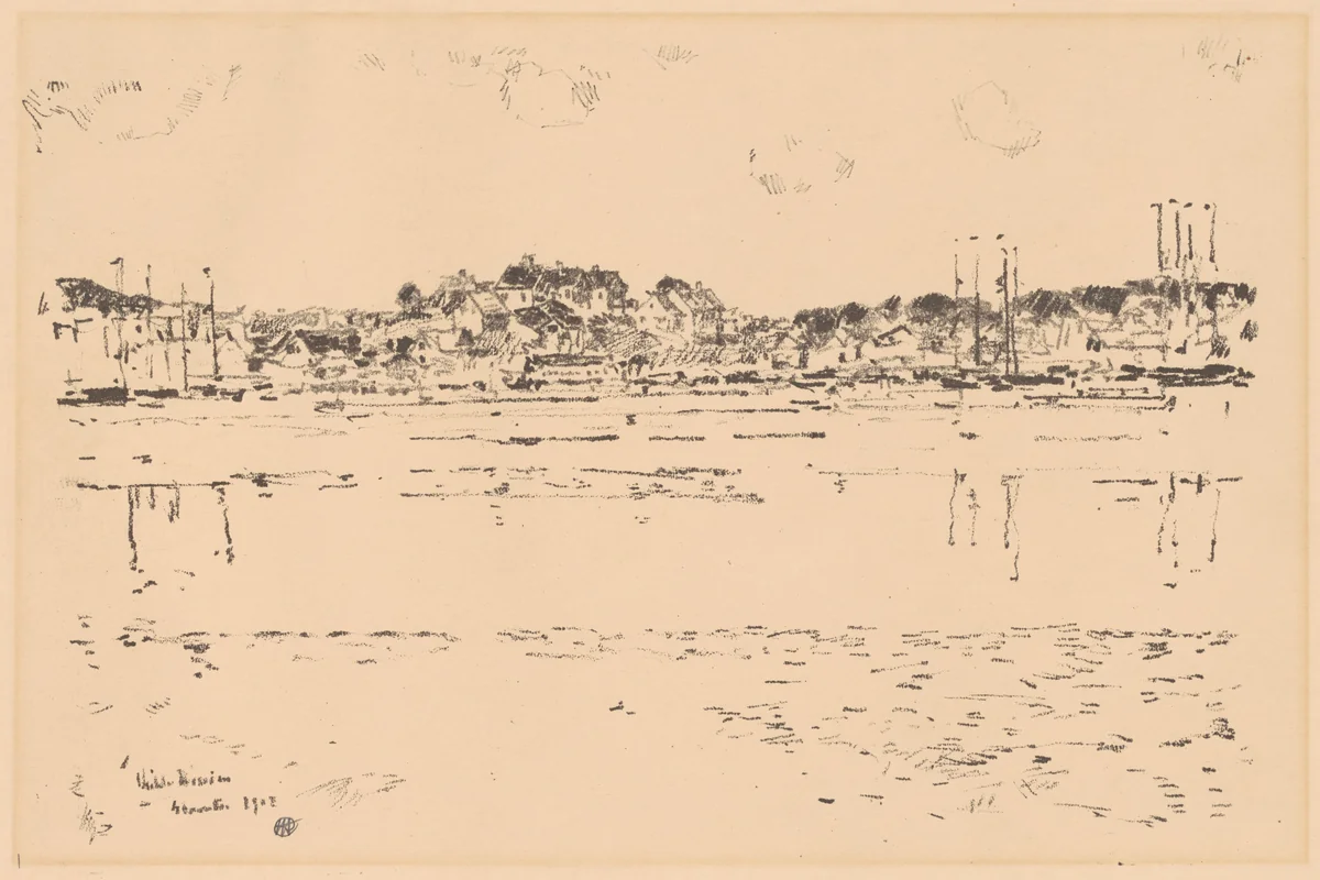 Inner Harbor by Childe Hassam, print, 1918