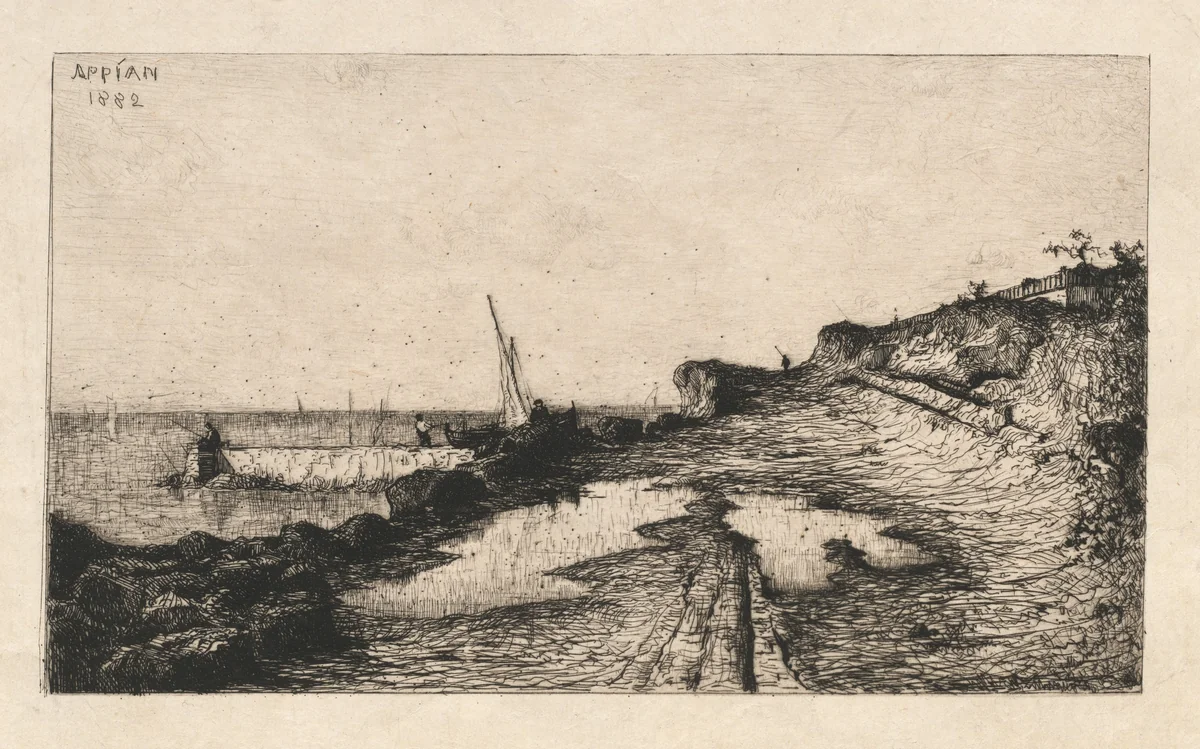 Environs of Carqueronne (Environs de Carqueronne) by Adolphe Appian, print, 1882
