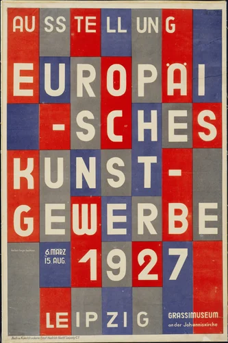 Ausstellung Europaisches Kunstgewerbe by Herbert Bayer, design, 1927