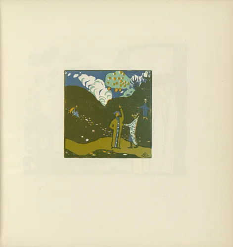 Apple Tree (Apfelbaum) (plate, folio 39) from Klänge (Sounds) by Wassily Kandinsky, illustrated book, 1913