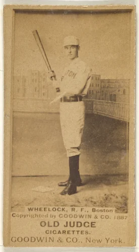 Wheelock, Right Field, Boston, from the Old Judge series (N172) for Old Judge Cigarettes by Goodwin & Company, photograph, 1887