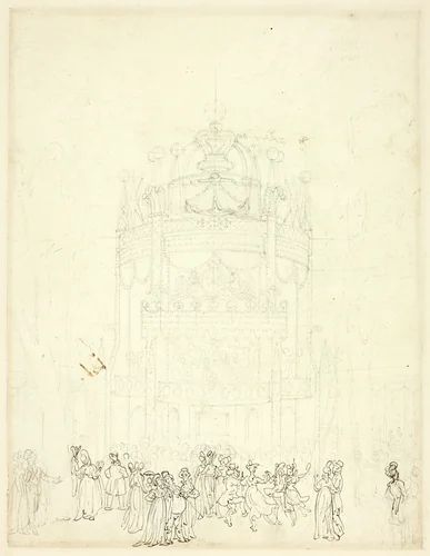 Study for Vauxhall Garden by Augustus Charles Pugin
Thomas Rowlandson, drawing, 1807-1809