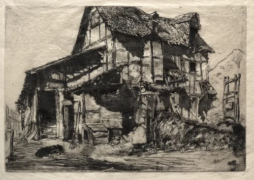 The Unsafe Tenement by James McNeill Whistler, print, 1858