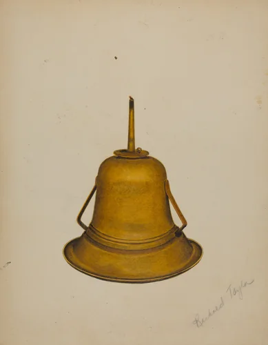 Whale Oil Lamp by Richard Taylor, index of american design, 1938