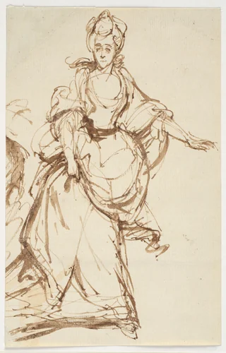 Diana, Viscountess Crosbie by Sir Joshua Reynolds, drawing, 1779