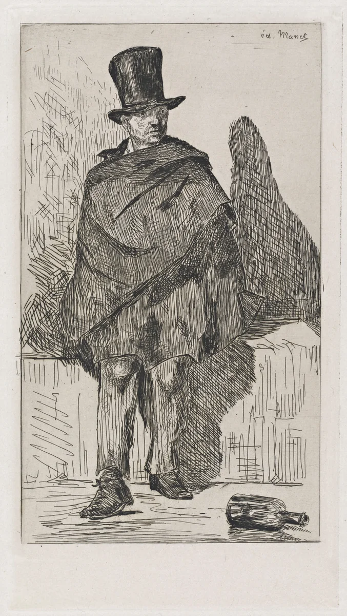 The Absinthe Drinker (Le buveur d'absinthe) by Edouard Manet, print, 1862