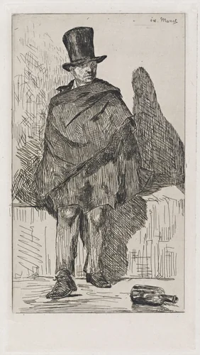 The Absinthe Drinker (Le buveur d'absinthe) by Edouard Manet, print, 1862