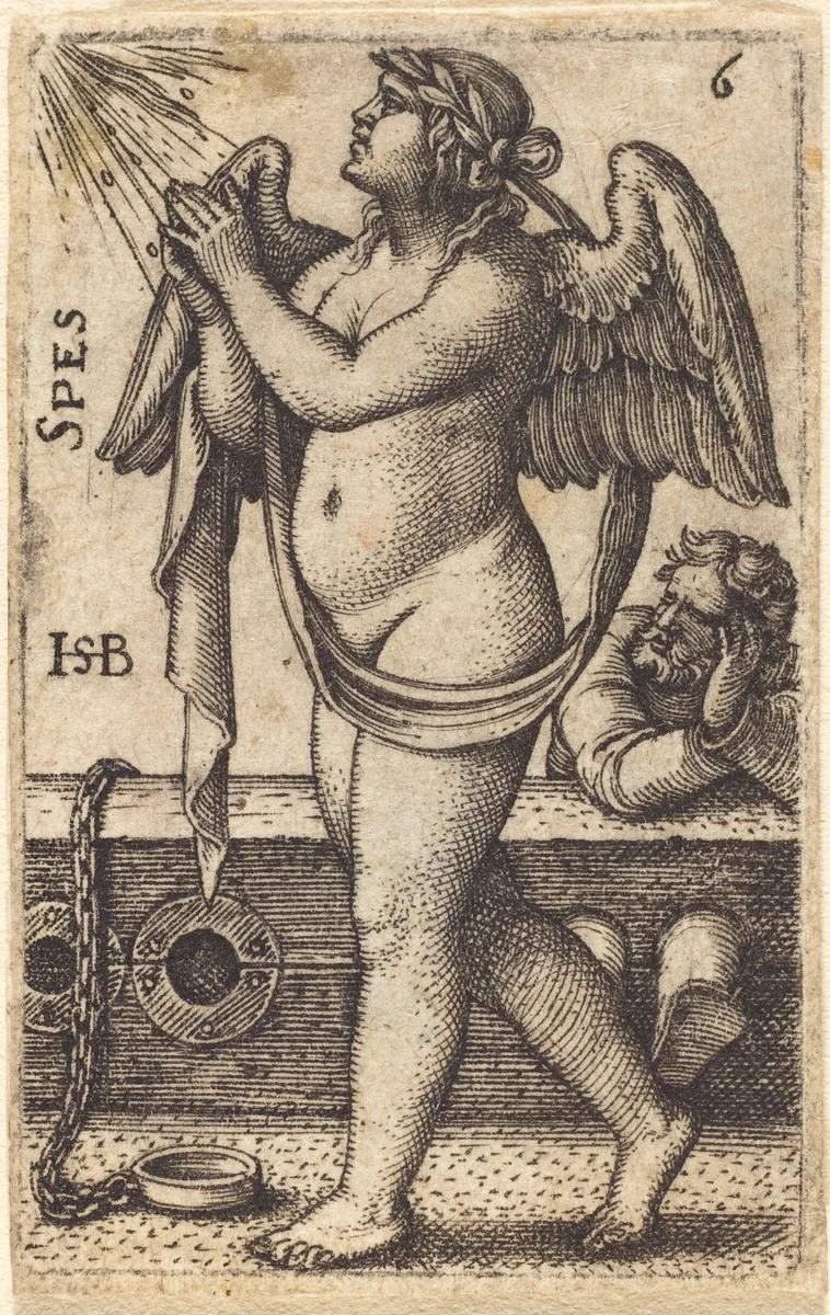 Spes (Hope) by Sebald Beham, print, 1539