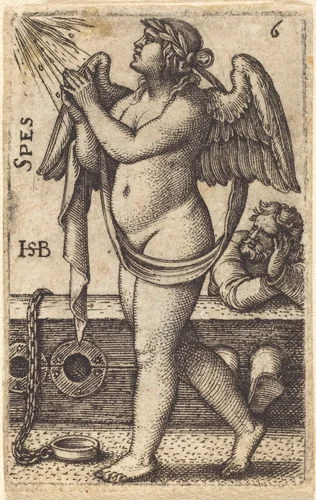 Spes (Hope) by Sebald Beham, print, 1539