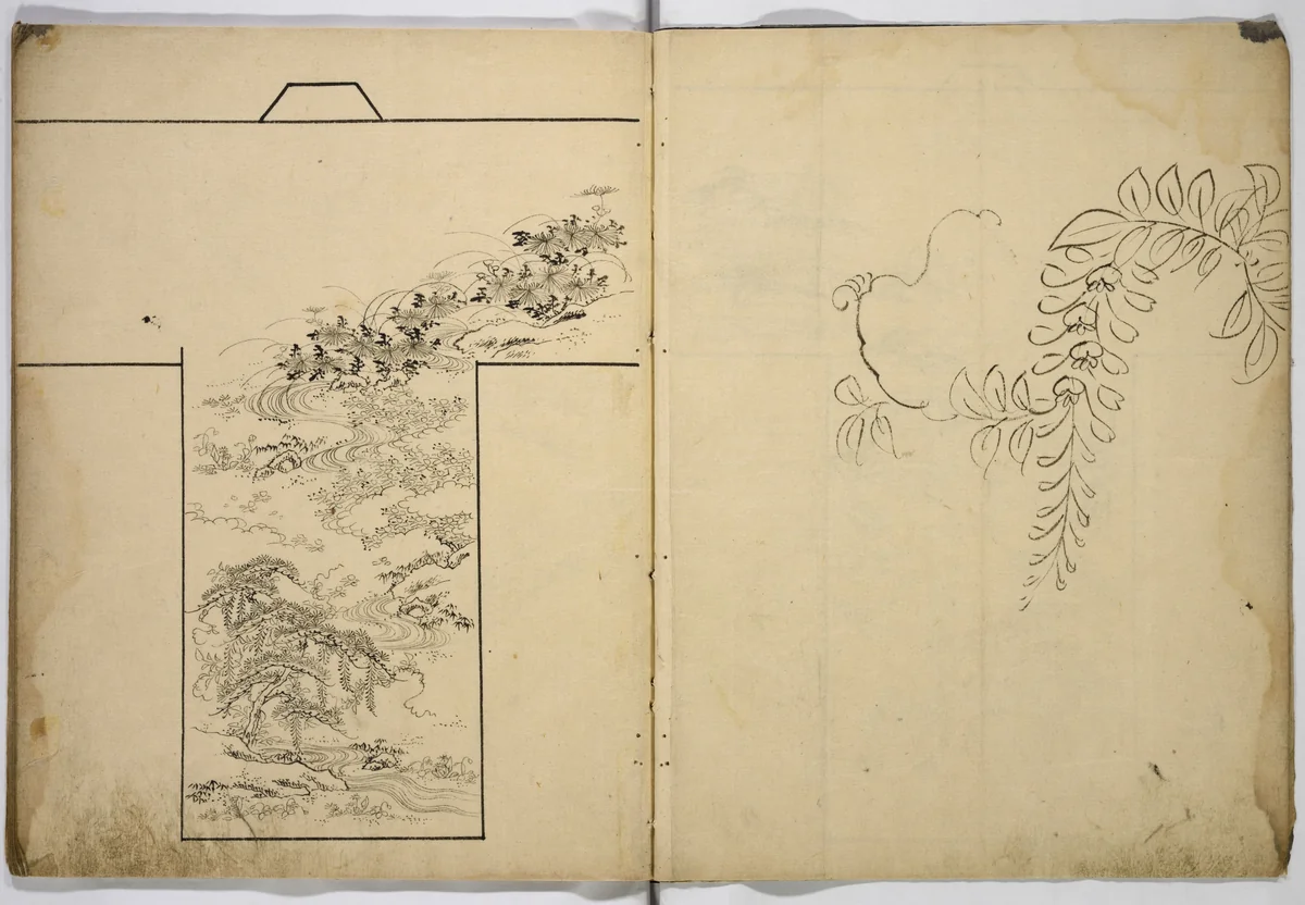 Hinagata chō (Model Book) by Unidentified Artist, book, 1800-1868