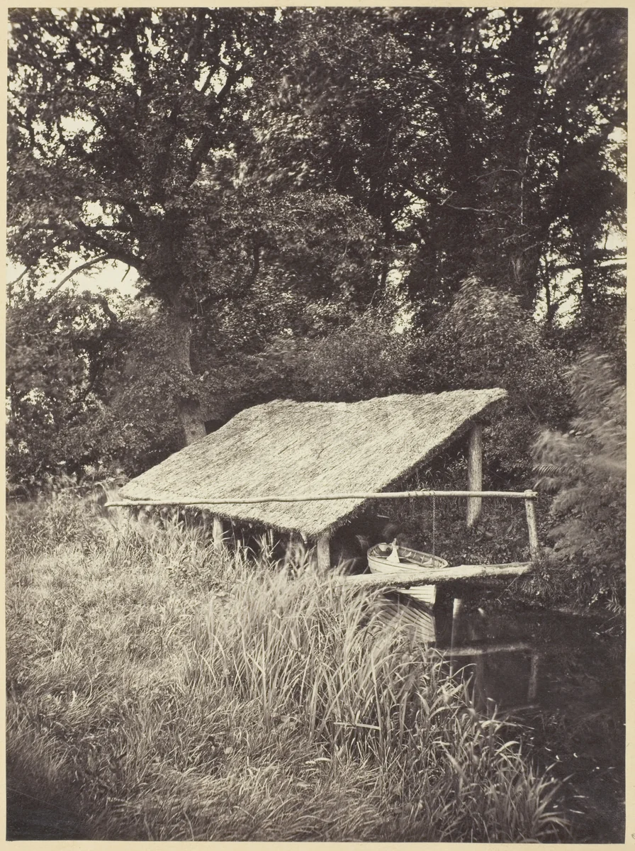 Boat House by T. Powell, photograph, 1840-1900
