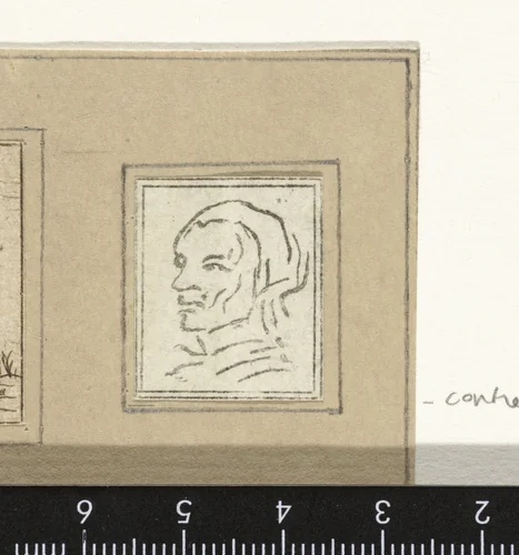 Vrouwenkop by Jacob Hoolaart, print, 1728-1789