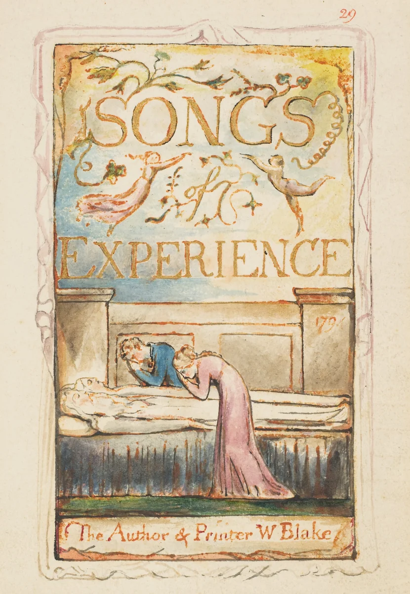 Songs of Experience: Title-page by William Blake, print, 1794-1825