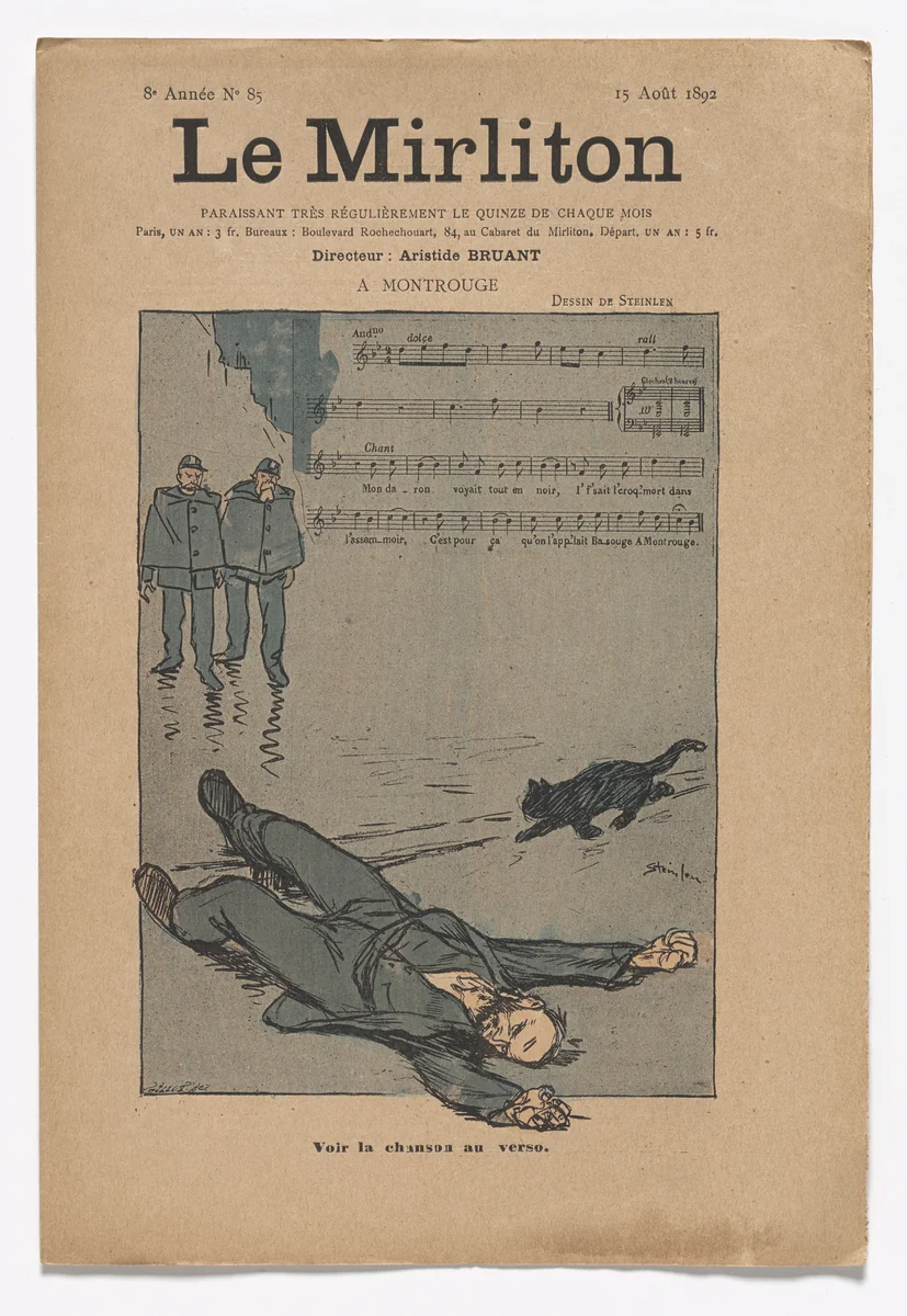 Le Mirliton, no. 85 by Théophile-Alexandre Steinlen, periodical, 1892