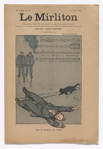 Le Mirliton, no. 85 by Théophile-Alexandre Steinlen, periodical, 1892