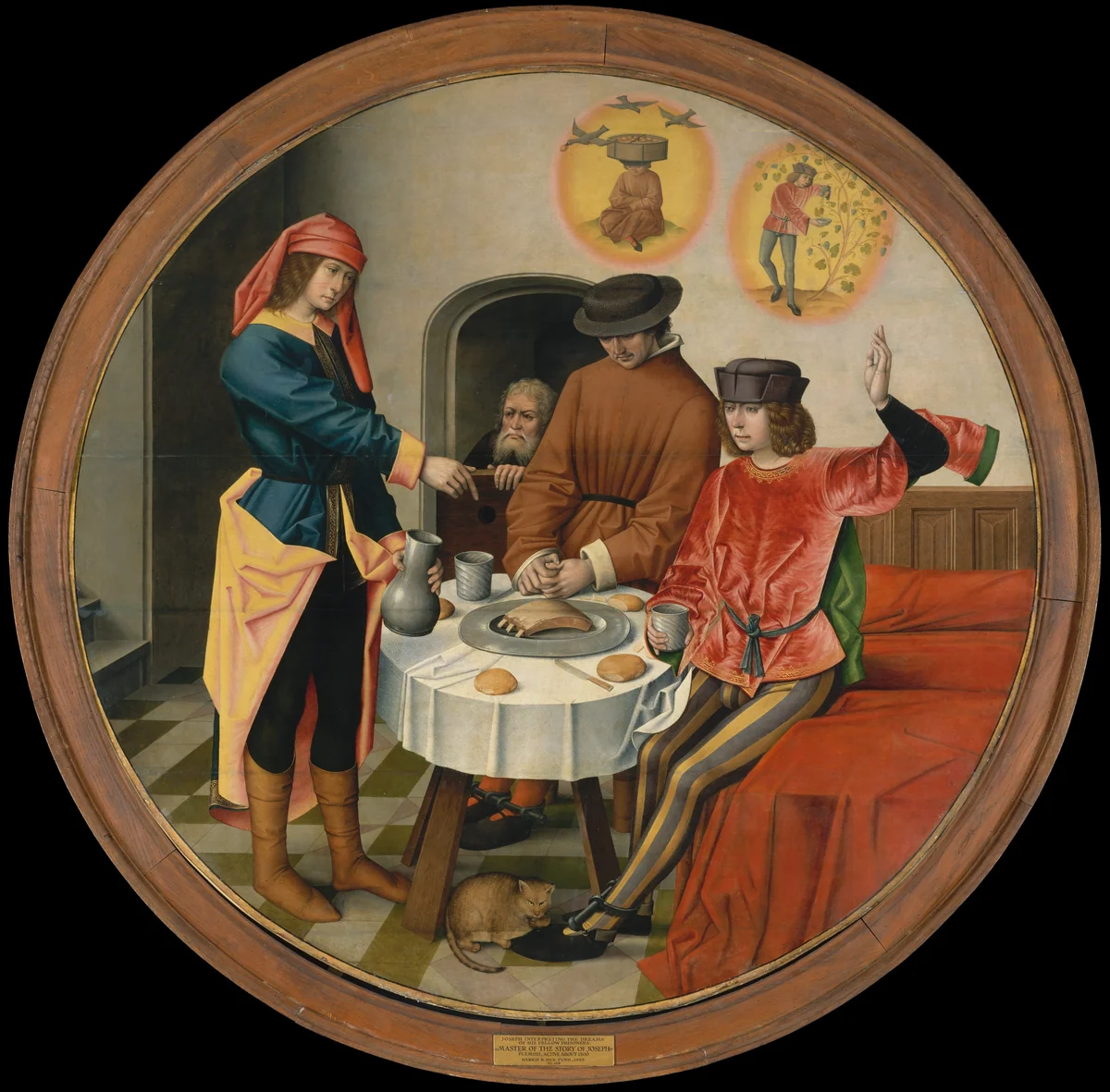 Joseph Interpreting the Dreams of His Fellow Prisoners by Master of the Story of Joseph, painting, 1495-1505