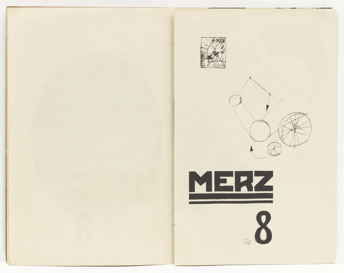 Plate (folio 4) from Die Kathedrale (Die Silbergäule, vol. 41/42) by Kurt Schwitters, illustrated book, 1920