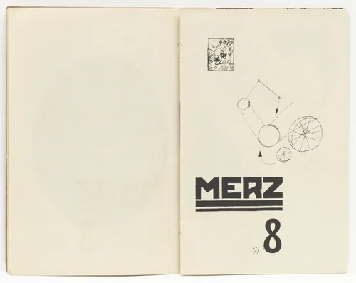 Plate (folio 4) from Die Kathedrale (Die Silbergäule, vol. 41/42) by Kurt Schwitters, illustrated book, 1920