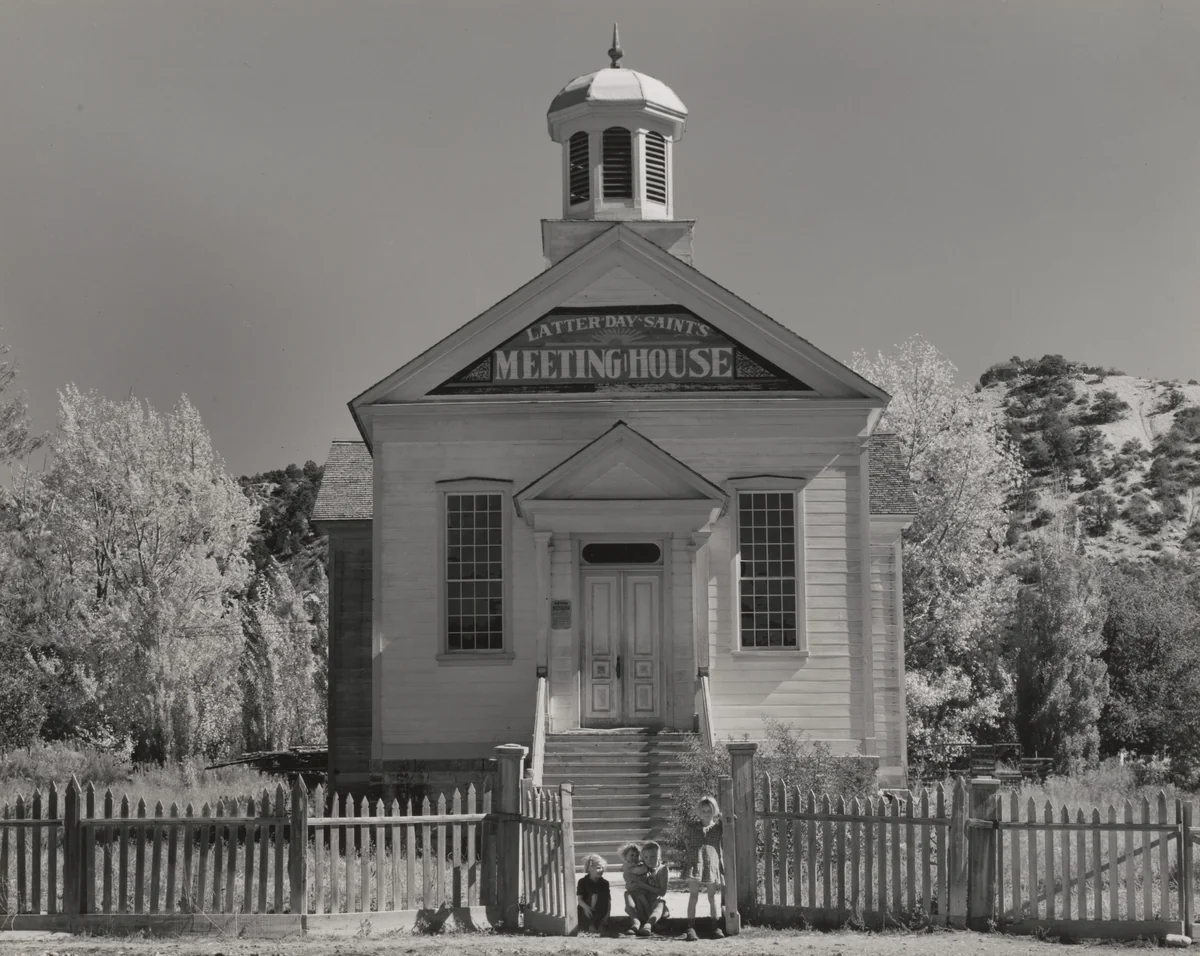 Latter Day Saints Meeting House by Cedric Wright, photograph, 1904