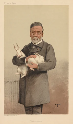 Vanity Fair: "Hydrophobia" by Théobald Chartran, print, 1887