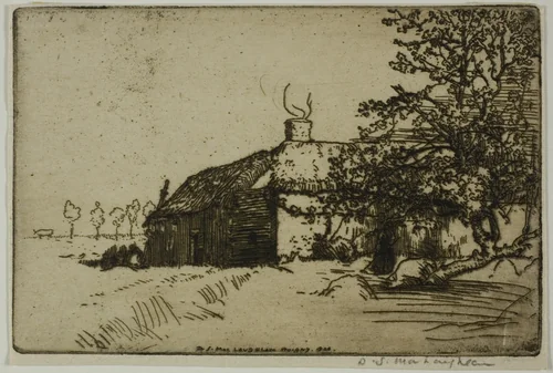 Les Deux Chaumières by Donald Shaw MacLaughlan, print, 1907