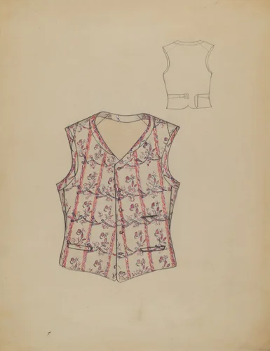Waistcoat by Dorothy Gernon, index of american design, 1936