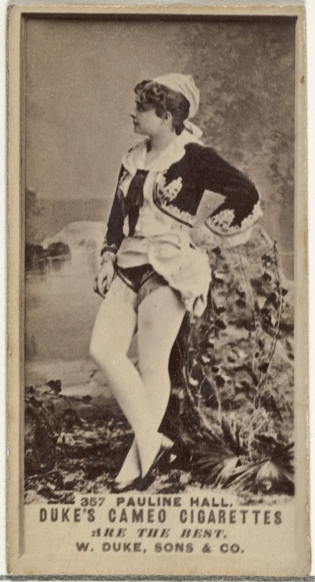 Card Number 357, Pauline Hall, from the Actors and Actresses series (N145-5) issued by Duke Sons & Co. to promote Cameo Cigarettes by W. Duke, Sons & Co., photograph, 1880-1889