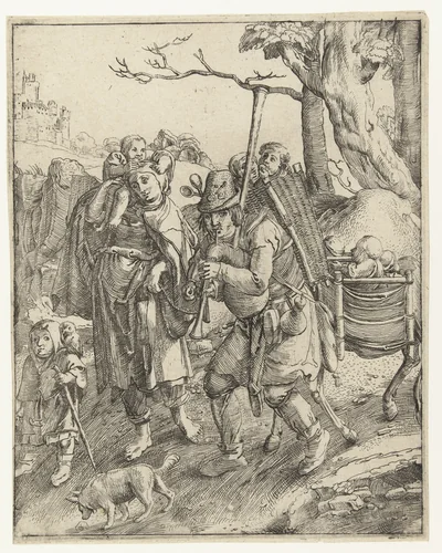 Uilenspiegel: de bedelaarsfamilie by anonymous, print, 1520-1583